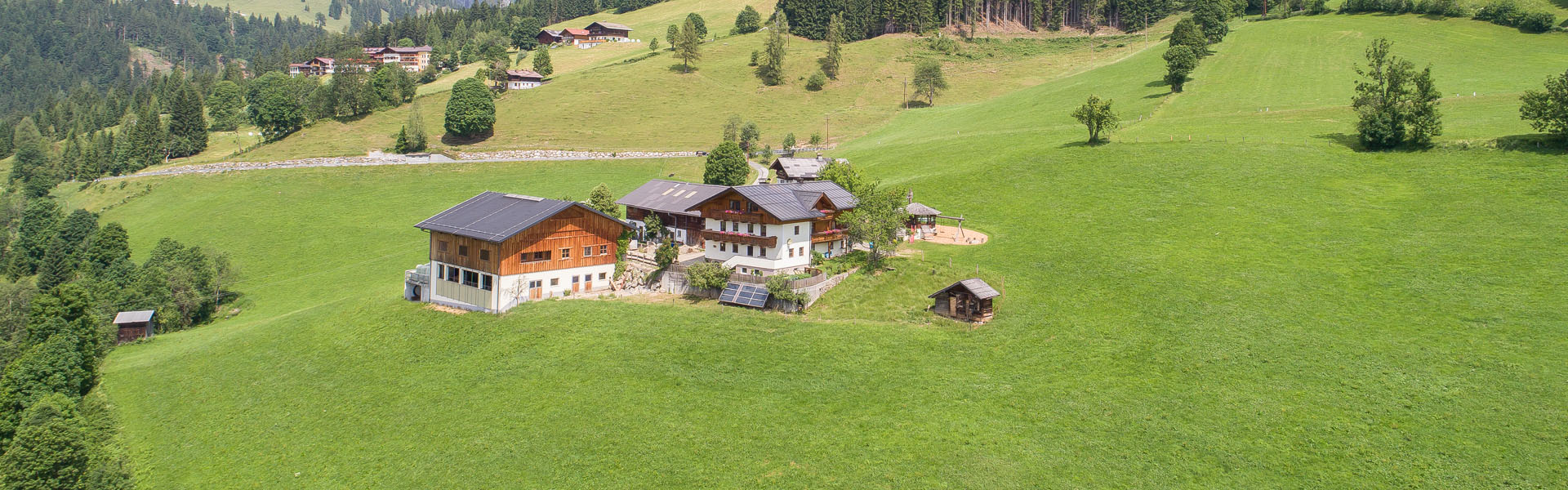 Bauernhof Muehlbach Sommer Panorama 3